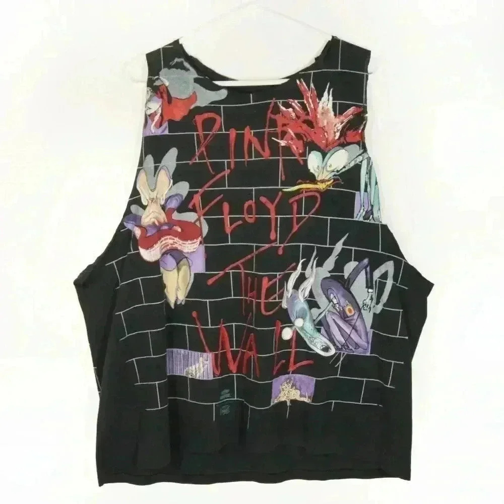 Rare Vintage 80s Pink Floyd The Wall Sleeveless Tank Top Shirt